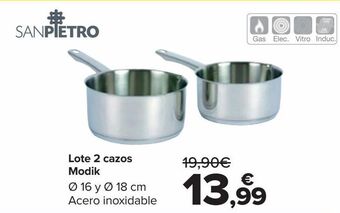 Carrefour Lote 2 cazos modik oferta