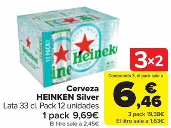Carrefour Cerveza heineken silver oferta