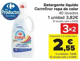 Carrefour Detergente líquido carrefour ropa de color oferta