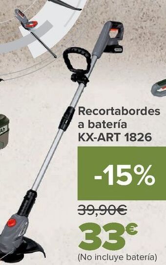 Carrefour Recortabordes a batería kx-art 1826 oferta