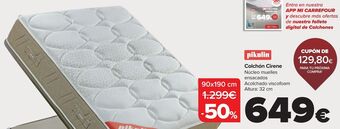 Carrefour Pikolin colchón cirene oferta