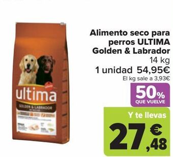Carrefour Alimento seco para perros ultima golden & labrador oferta