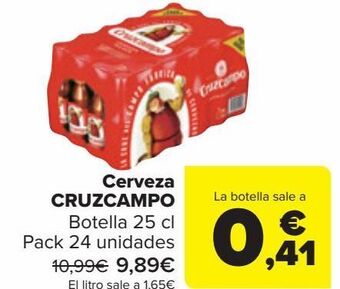Carrefour Cerveza cruzcampo oferta