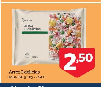 La Sirena Arroz 3 delicias oferta
