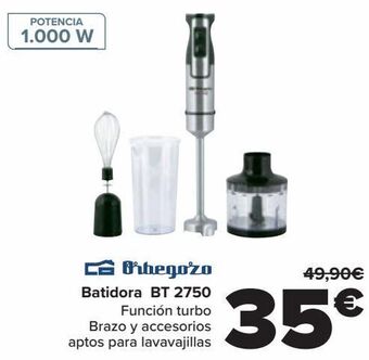 Carrefour Orbegozo batidora bt 2750 oferta