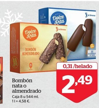 La Sirena Bombones nata o almendrado oferta