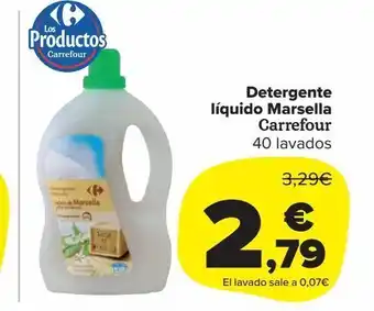 Carrefour Market Detergente líquido marsella carrefour 40 lavados oferta