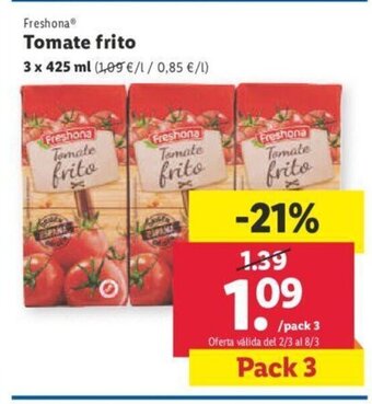 Lidl Tomate Frito oferta