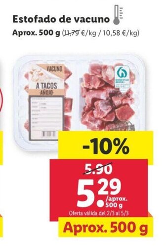 Lidl Estofado de Vacuno oferta