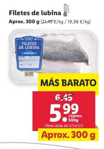 Lidl Filete de Lubina oferta