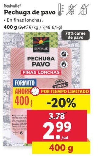 Lidl Pechuga de Pavo oferta