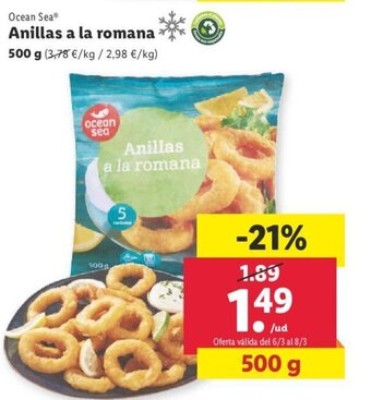 Lidl Anillas a la Romana oferta