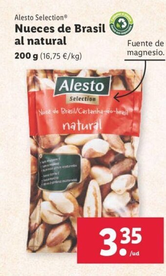 Lidl Nueces de Brasil Al Natural oferta