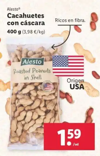 Lidl Cacahuetes Con Cáscara oferta
