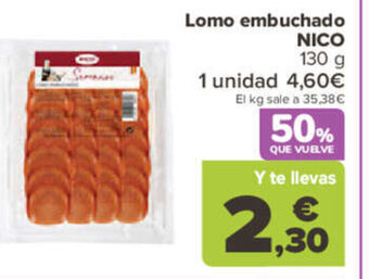 Carrefour Lomo Embuchado Nico oferta