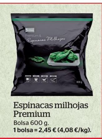 La Sirena Espinacas milhojas premium oferta