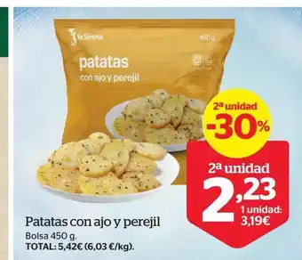 La Sirena Patatas con ajo y oerejil oferta
