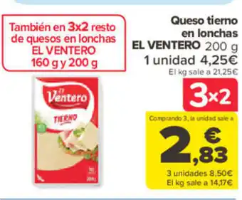 Carrefour Queso Tierno En Lonchas oferta