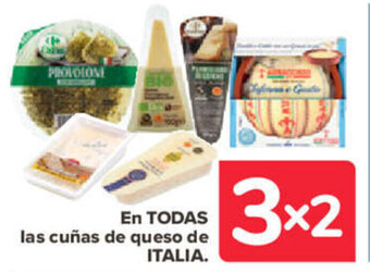 Carrefour En Todas Las Cuñas De Queso De Italia oferta