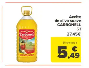 Carrefour Aceite de Oliva Suave Carbonell oferta