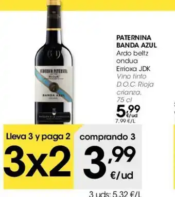 Eroski Paternina Banda Azul 75cl oferta