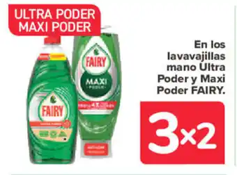 Carrefour En Los Lavavajillas Mano Ultra Poder Y Maxi Poder fairy oferta