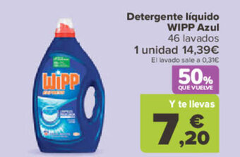 Carrefour Detergente Líquido Wipp Azul oferta