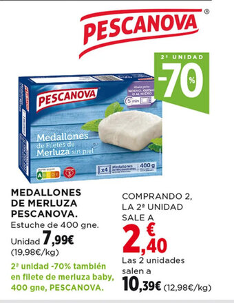 Hipercor Medallones De Merluza Pescanova oferta