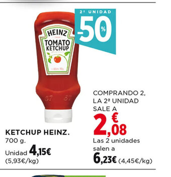 Hipercor Ketchup Heinz oferta