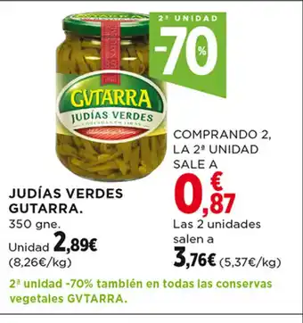 Hipercor Judías Verdes Gutarra oferta