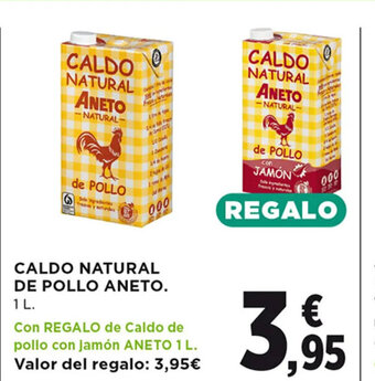 Hipercor Caldo Natural De Pollo Aneto oferta
