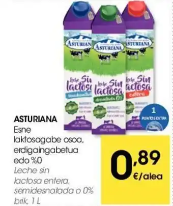 Eroski Asturiana Esne laktosagabe osoa, erdigaingabetua edo %0 oferta