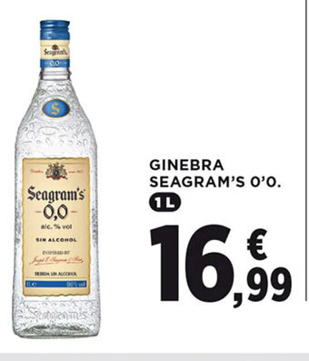 Hipercor Ginebra Seagram's 0'0 oferta