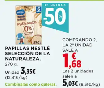 Hipercor Papillas Nestlé Selección De La Naturaleza oferta