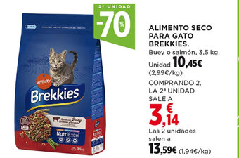 Hipercor Alimento Seco Para Gato Brekkies oferta