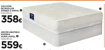 Hipercor Colchón De Muelles Atenea 3 Aspol oferta
