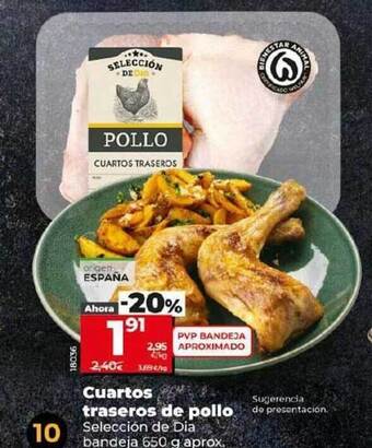 Dia Cuartos traseros de pollo selección de dia oferta