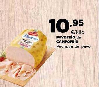 Supermercados Lupa Pavofrio de campofrio pechuga de pavo oferta