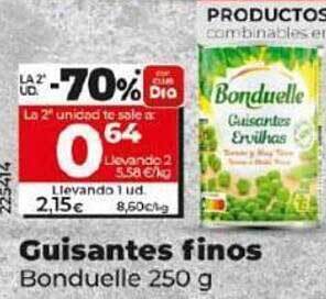 Dia Guisantes finos bonduelle oferta