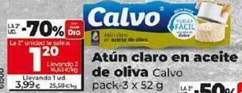 Dia Atún claro en aceite de oliva calvo oferta