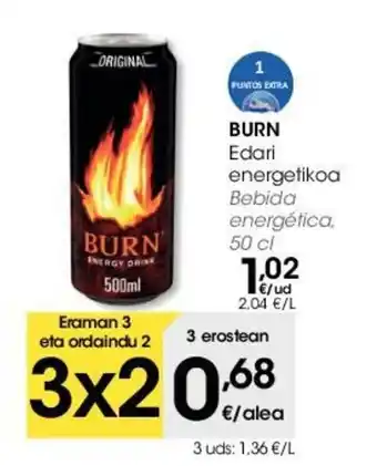 Eroski Burn Edari energetikoa Bebida energètica 50cl oferta