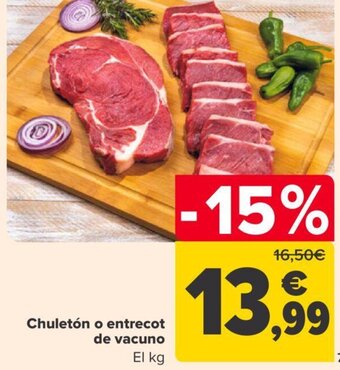 Carrefour Chuleton O Entrecot De Vacuno oferta