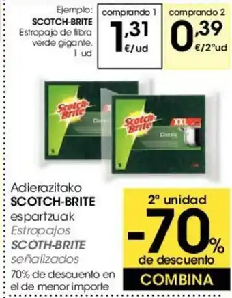 Eroski Scotch Brite Adierazitako oferta