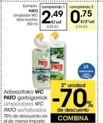 Eroski WC Pato garbigarriak oferta