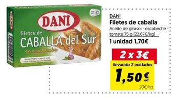 Hiper Usera Dani Filetes De Caballa oferta