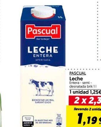Hiper Usera Pascual Leche oferta