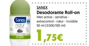 Hiper Usera Sanex Desodorante Roll-On oferta