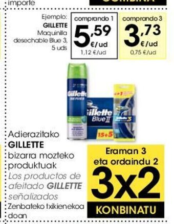 Eroski Gillette oferta