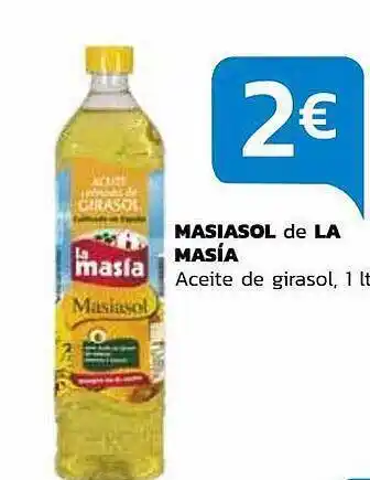 Supermercados Lupa Masiasol de la masia aceite de girasol oferta