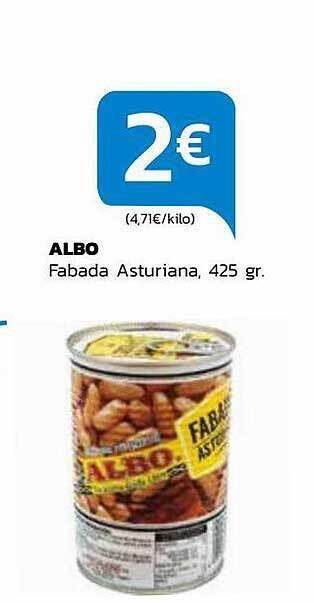 Supermercados Lupa Albo fabada asturiana oferta